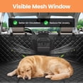 thumbnail image 6 of SMATTO Back Seat Extender for Dogs, Hard Bottom Dog Car Seat Cover Foldable Dog Seat- Supports 410lbs, Rear Seat Pet Cover with Mesh Window, Waterproof Dog Hammock for Car SUV and Trucks, 6 of 9
