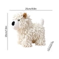thumbnail image 2 of Huzdenx Cute Little Dog Doll Hanging Hand Towel, Soft Chenille Absorbent Decorative Hand Drying Towel for Bathroom Kitchen Home Decor, 2 of 4