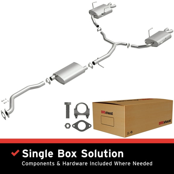 BRExhaust OE Replacement Exhaust System Kit 106-0806: Compatible with 2009-2012 GMC Acadia 3.6L