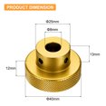 thumbnail image 2 of Uxcell 1 Count Anodization Aluminum Alloy Handwheel Gold Tone 8mm-40mm, 2 of 5