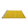 thumbnail image 2 of Ahgly Company Machine Washable Indoor Rectangle Abstract Yellow Contemporary Area Rugs, 8' x 12', 2 of 4