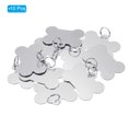 thumbnail image 3 of Uxcell Aluminum Blank Tags Bone Shaped Metal Stamping Blanks Pet ID Label with Key Rings Silver 10Pcs, 3 of 6