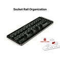 thumbnail image 5 of TEKTON 1/4 Inch Drive Shallow and Deep 6-Point Socket and Ratchet Set with Rails and Tray, 29-Piece (5/32 - 9/16 in.) | SKT03101, 5 of 7