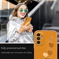 thumbnail image 2 of Compatible with Samsung Galaxy A14 5G Case Silicone Shockproof with Love Heart Wrist Strap Chain for Women, Galaxy A14 5G Case Ultra Thin and Soft Cases Samsung A14 5G Phone Case (Orange), 2 of 13