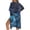 Blue Starry Turtle, variant on Retro Mushroom Leaf Print Kimono Cover Up for Women Summer Beach Coverup Half Sleeve Kimono Cardigan Sheer Beachwear Comfy Resort Wear for Ladies Casual Outfit