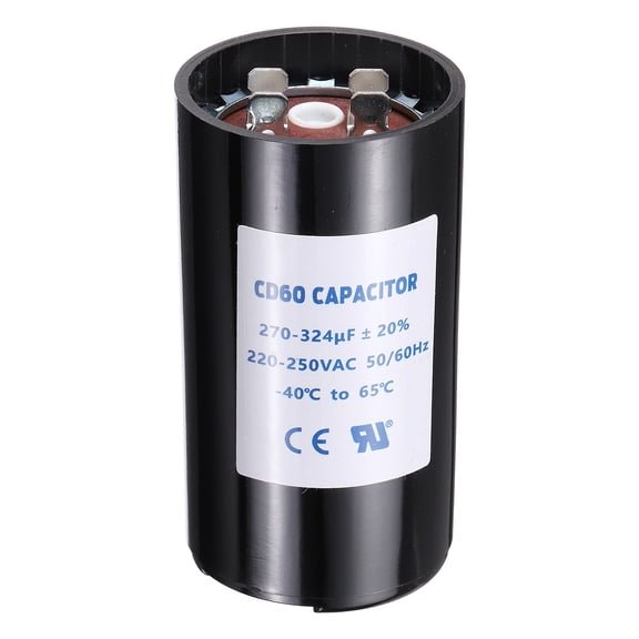 CD60 Capacitor 270-324 UF/Mfd 220-250 VAC 50/60 Hz for Electric Motor Starting