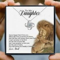 To My Daughter Necklace Father to Daughter Birthday Graduation Gift from Dad