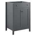 thumbnail image 1 of Pemberly Row Armoire de Salle de Bain 24 Pouces (Évier Non Inclus) en Gris, 1 of 7