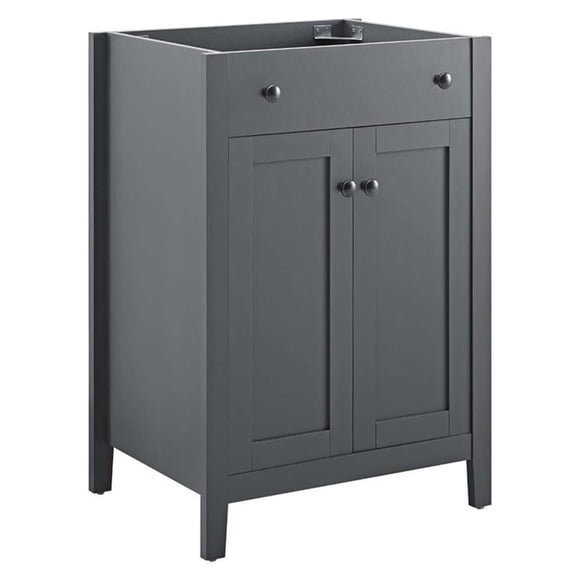 Pemberly Row 24" Bathroom Vanity Cabinet (Sink Basin Not Included) in Gray