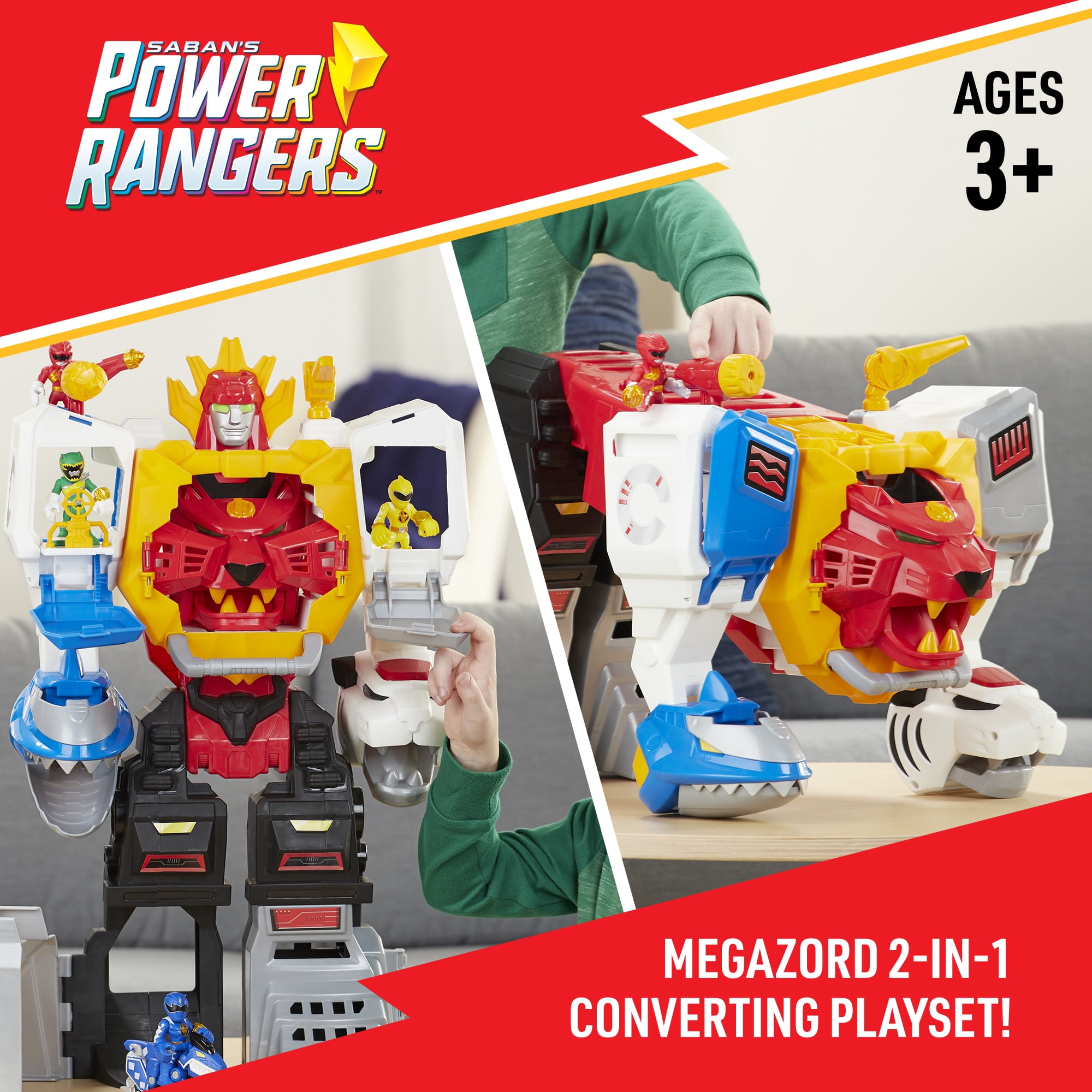 playskool heroes power rangers power morphin megazord