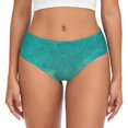 thumbnail image 1 of Fotbe Teal Turquoise1 Calzones Estampados para Mujer – Ropa Interior de Algodón, Cómoda, Suave y Elástica-Medium, 1 of 6