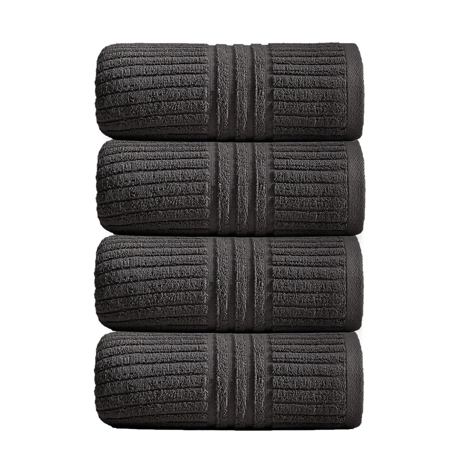 Summer Savings Clearance! Boovnll 4 Pack Hand Towels for Bathroom, 13x28" Super Soft & Absorbent Quick Dry Solid Color Cotton Towels, Thicken Microfiber Hand Towels for Hotel, Pool, Spa, Beach, Towels