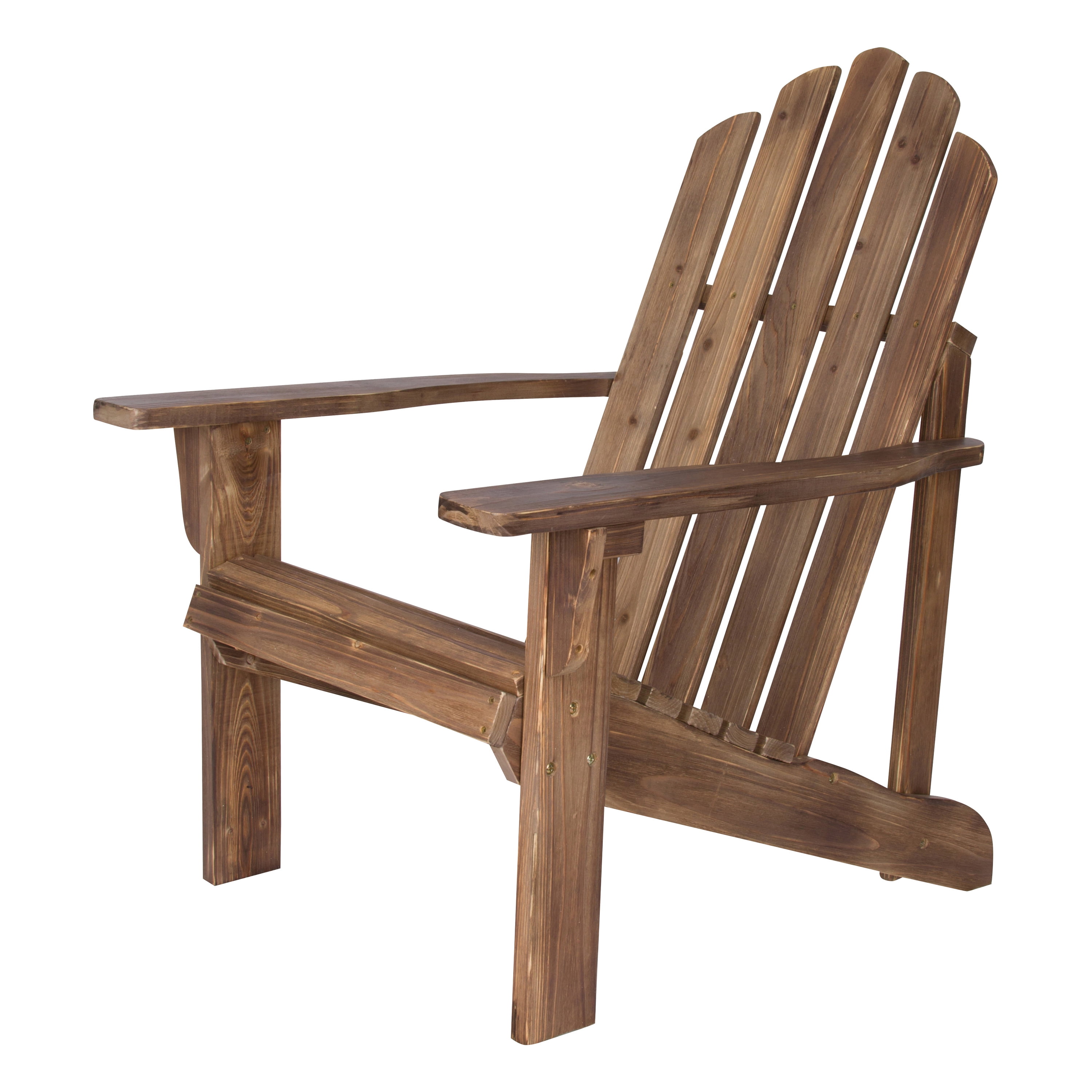 Shine Company Marina Rustic Adirondack Chair - Rustic Wine - Walmart.com