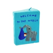 Bulk buys Blue Elephant With Baby Candle