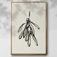 thumbnail image 2 of Mistletoe Sketch II - Framed Gallery Wrapped Holiday Canvas - 17 x 25 - Gold Frame, 2 of 8