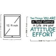 thumbnail image 2 of 1 Sheet Blue PVC Wall Stickers Attitude and Effort Vinyl Wall Decor Inspirational Motivational Quotes Wall Decals Removeable Wall Decor for Home Office Classroom Decoration, 2 of 9