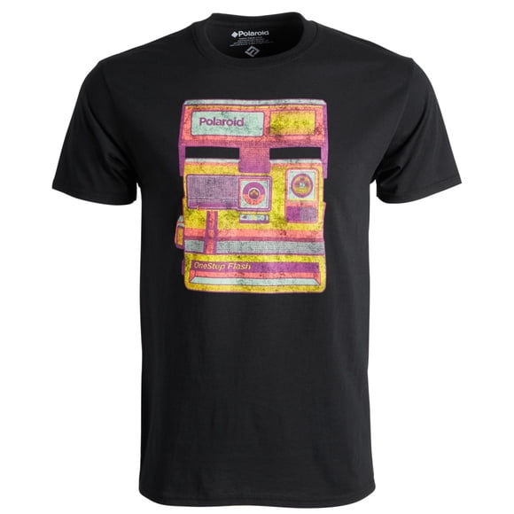 New World - Camiseta gráfica Polaroid para hombre, multicolor, pequeña