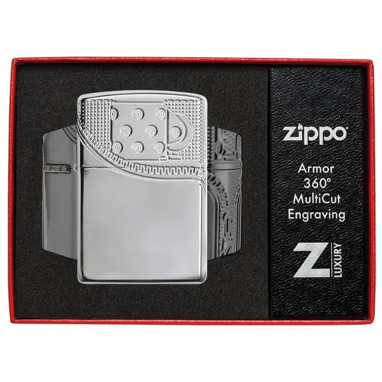 【新品未使用Sサイズ】VINTAGE WASHED LEATHER ZIP Zippo Armor High Polish Chrome Deep Carve Zipper Design