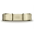 thumbnail image 5 of Benchmark� 6mm Comfort-fit Satin-finished Grooves Carved Design Wedding Band Ring, 5 of 9