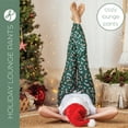 thumbnail image 2 of Hello Mello Holiday Lounge Soft Pants Pajama Bottoms, Peppermint Twist Large/X-Large (Women's), 2 of 10