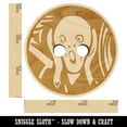 thumbnail image 2 of The Scream Painting by Edvard Munch Wood Buttons for Crochet Knitting Sewing DIY Craft - 0.75 Inch Small (12pcs), 2 of 7