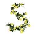 thumbnail image 2 of Artificial Rose Vines for Wedding Decor, Realistic Plastic Rose Garland, Green, JKODE, 2 of 6