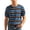 Blue, variant on Striped T Shirts for Man Summer Short Sleeve Crewneck Relaxed Fit Color Block Casual Tee Shirt Streetwear