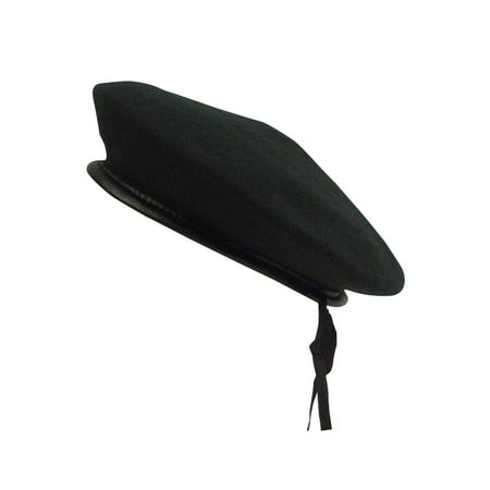 - Black Wool Beret, New Military Style Hat, Cap