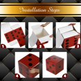thumbnail image 3 of Cajas de dados decorativas Tinlade para fiestas temáticas del casino (6 unidades), 3 of 7