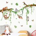 thumbnail image 3 of Runtoo Forest Animals Wall Decals Monkey Koala Tree Branch Wall Stickers Nursery Kids Room Classroom Wall Decor, 3 of 4