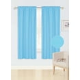 thumbnail image 2 of SAMIMPORT-2011 Aqua Solid Foam Backing Rod Pocket Blackout Curtains, 35” x 84”, 2 of 5