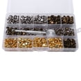 thumbnail image 3 of 600 Sets Leather Rivets Double Cap Rivet Tubular Metal Studs with Punch Pliers Fixing Set Tools, 3 of 7