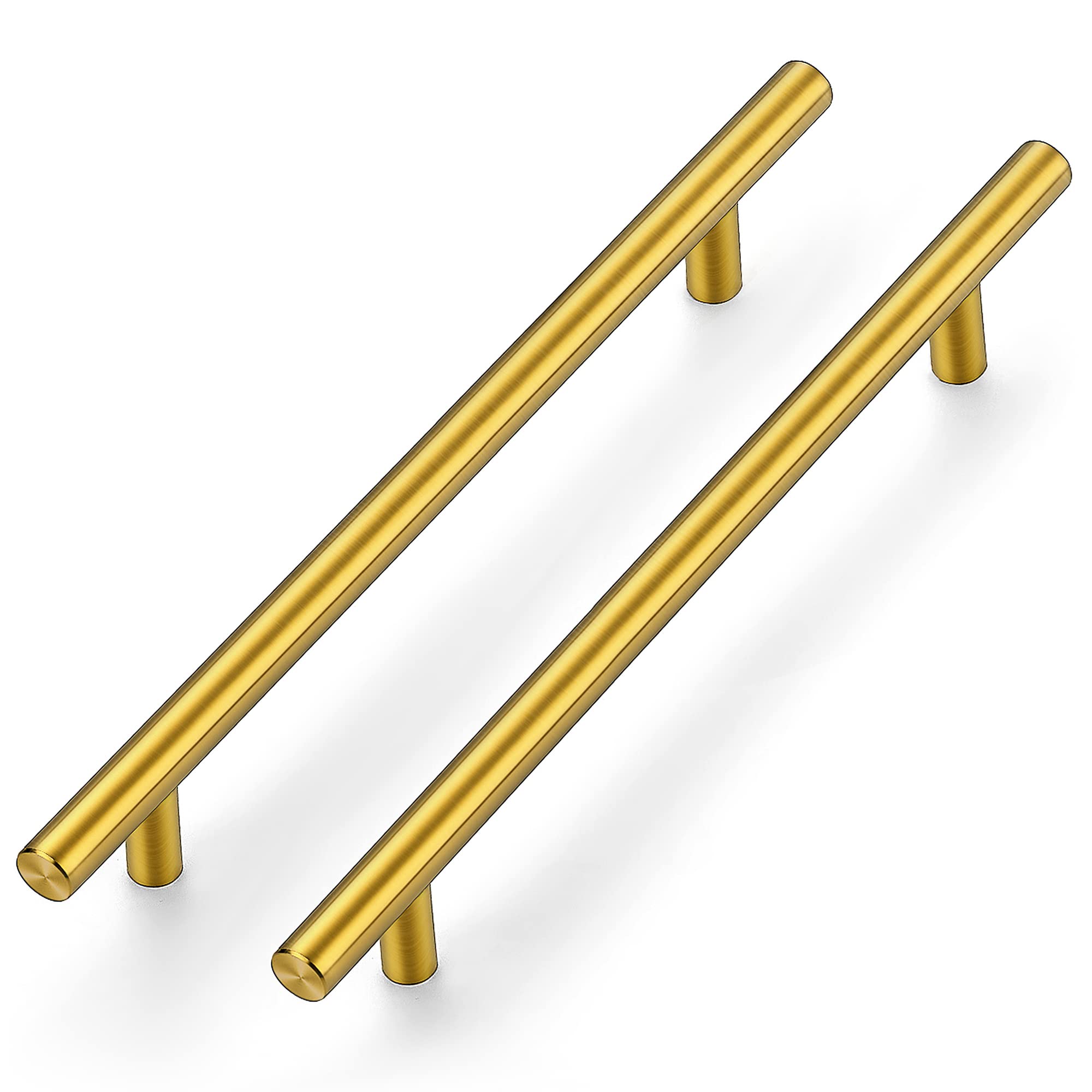 Gold Handles 20 Pack 71/2 Inch Pulls Brushed Brass