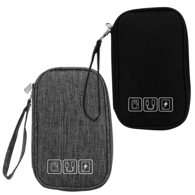 2 uds bolsa organizadora electrónica bolsa de almacenamiento de Cable de datos bolsa de Cable Digital de viaje FRCOLOR HaoMX16306960