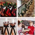 thumbnail image 6 of CEklwe 12Pcs 5in X 10in Black Velvet Ribbon Bows Christmas Tree Decorations, Xmas Ornaments Vintage Christmas Decor for Tree Home Party Front Door Vintage Wreath Holiday Decor, 6 of 14