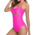 thumbnail image 5 of Babysbule Womens One Piece Swimsuits Fashion Summer Jumpsuit Bikini Elegant Ladies Cover Belly Conservative Swimsuit, 5 of 9