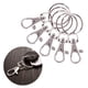 thumbnail image 3 of Cateissary 25 piezas llaveros llavero DIY accesorio fuerte círculo en blanco práctico resistencia a la corrosión regalos de cumpleaños Almacenamiento y organización del hogar plata, 3 of 6
