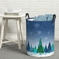 thumbnail image 5 of Picia Christmas Trees Large Laundry Basket, Waterproof, Freestanding Laundry Hamper, Collapsible Tall Clothes Hamper with Extended Handles-Medium, 5 of 8