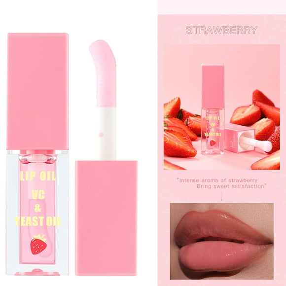 Deals Lip Oil Moisturizing Moisturizing Lip Gloss Pearlescent Liquid Lip Glaze Transparent Lip Gloss Lip Oil Four of Boxes Moisturizing Moisturizing Liquid Rehydration Ball Mouth Oil 6ml Christmas