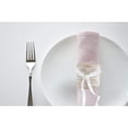 thumbnail image 5 of MINKUROW Day Napkin Rings Set of 4, Lace Burlap Napkin Ring,Pearl Linen Farmhouse Serviette for Valentines’ Day,Daily Use and Decor Lace Pearl, 5 of 6