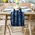 thumbnail image 6 of Table Runner Dresser Scarves 36 Inch Long,Black Blue Camouflage American Flag Linen Dining Table Runners Old Wooden Plank Tabletop Scarf for Wedding Holiday Party Kitchen, 6 of 7