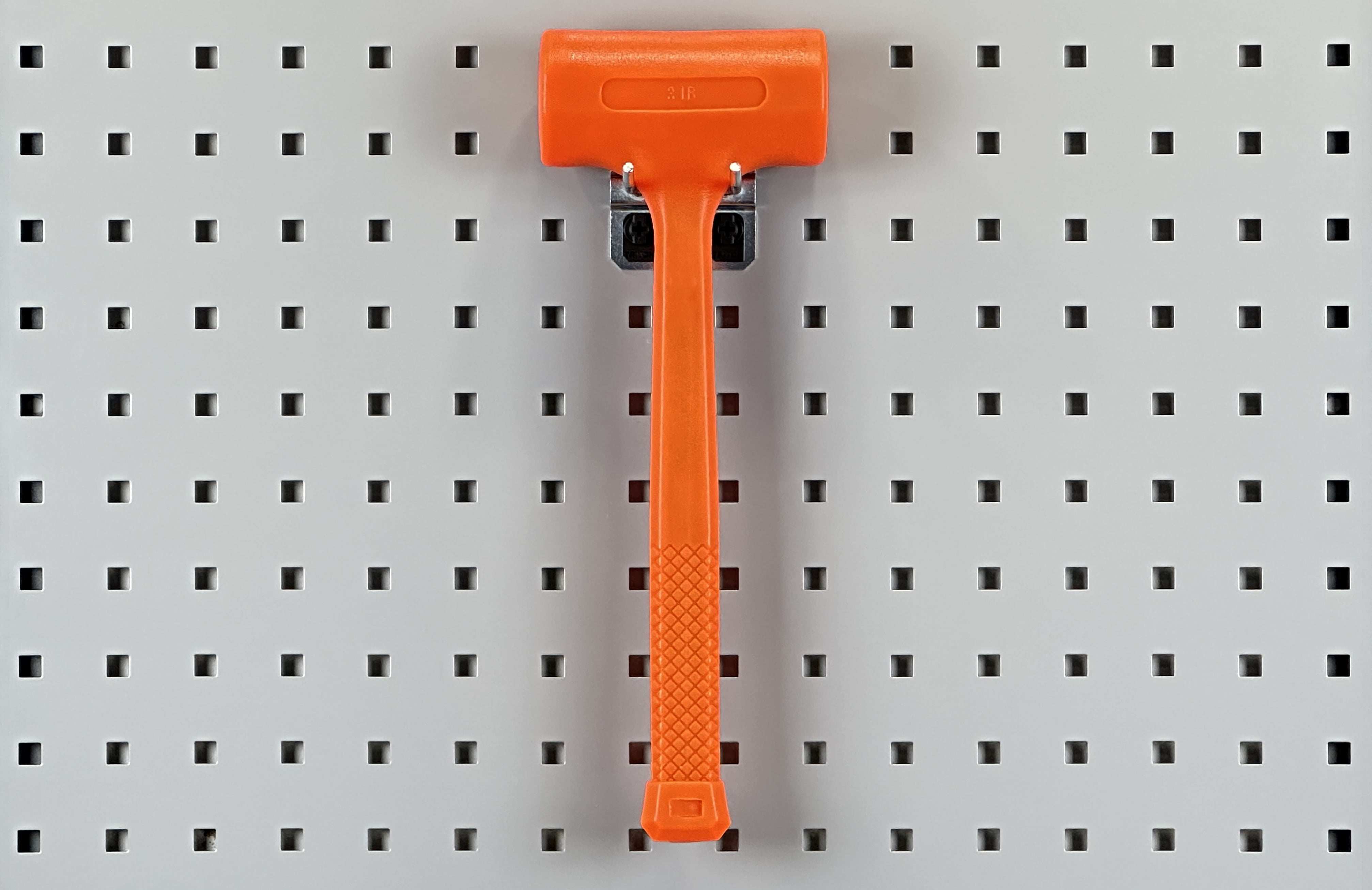 Triton Products® LocHook 2" Double Rod 30-Degree Bend 3/16"D Zinc Plated Steel Pegboard Hook for LocBoard, 5pk