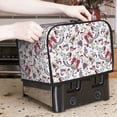 thumbnail image 2 of Toaster Covers 2 Slice, Red Blue Paisley Waterproof Bread Machine Cover Fits for Standard 2 Slice Toasters, Home Decor Toaster Protection with Hanging Rope, 2 of 7