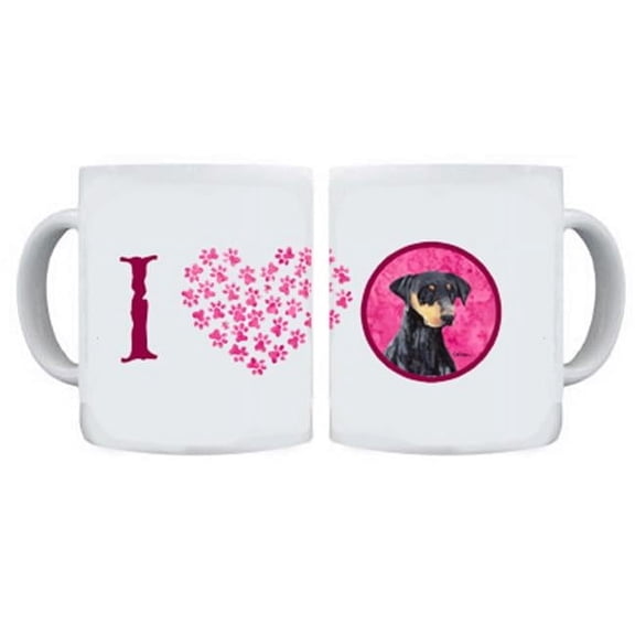 15 oz. Doberman Dishwasher Safe Microwavable Ceramic Coffee Mug