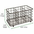 thumbnail image 3 of mDesign Metal Wire Cutlery and Utensil Storage Bin for Kitchen - Bronze, 3 of 5