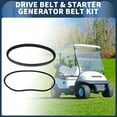 thumbnail image 2 of Kit de correa de transmisión y correas del generador de arranque Unique Bargains para modelos de carritos de golf EZGO RXV ST TXT 2009+ con embrague Team, 2 of 7