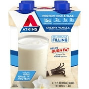 Atkins Advantage RTD Shake Creamy Vanilla 11 fl oz Each Pack of 4
