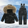 thumbnail image 2 of Edvintorg 1-6Years Children Clothing Set 2Pcs Baby Winter Warm Down Jackets Boys Thicken Jumpsuit Infant Overalls Baby Girl Clothes Kids Snowsuit On Clearance, 2 of 7