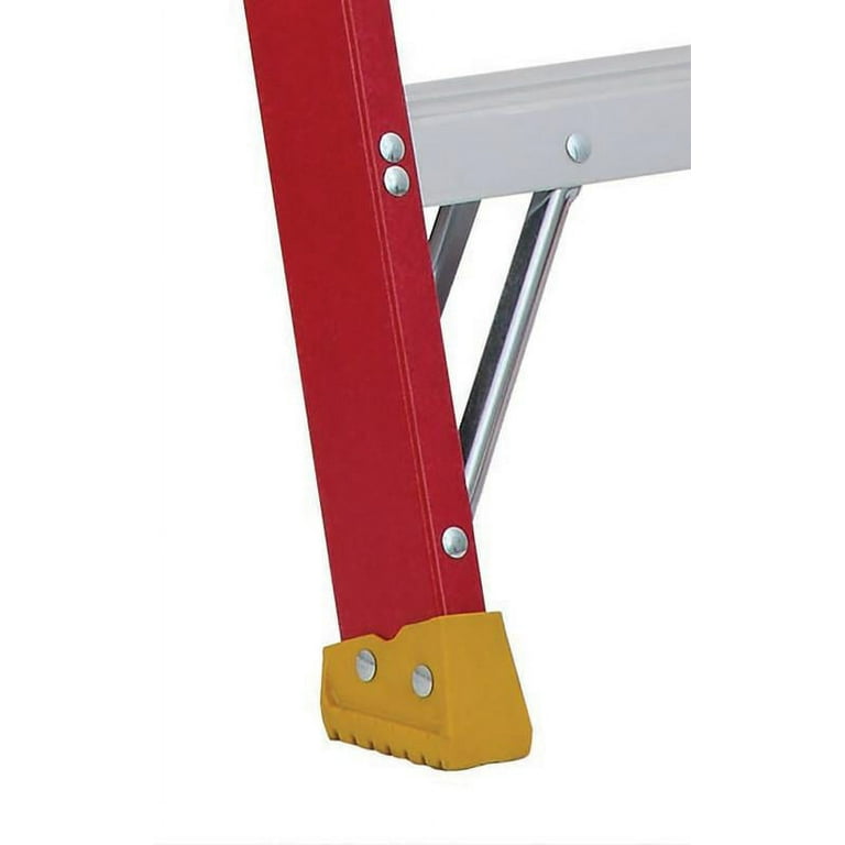 Louisville Ladder 8-Foot Fiberglass Step/Shelf Ladder, 300-Pound Capacity,  Orange, FXS1508 