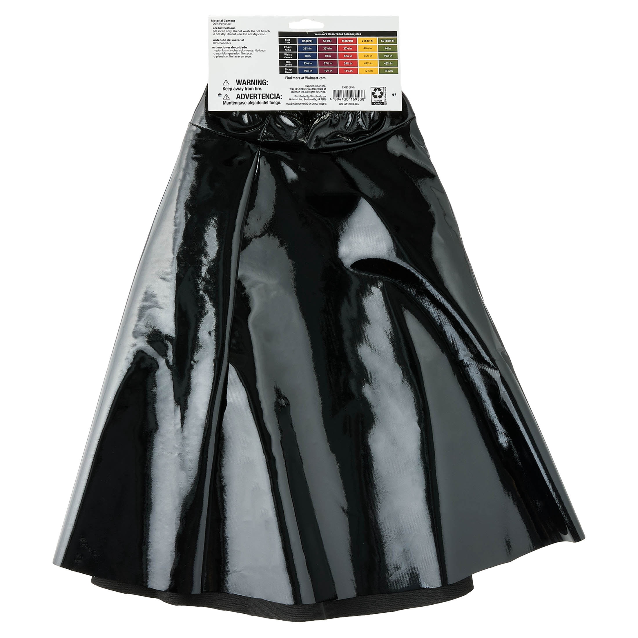 Vampire Tutu Costume Accessory for Adults, Black, S/M, Halloween by Way To Celebrate